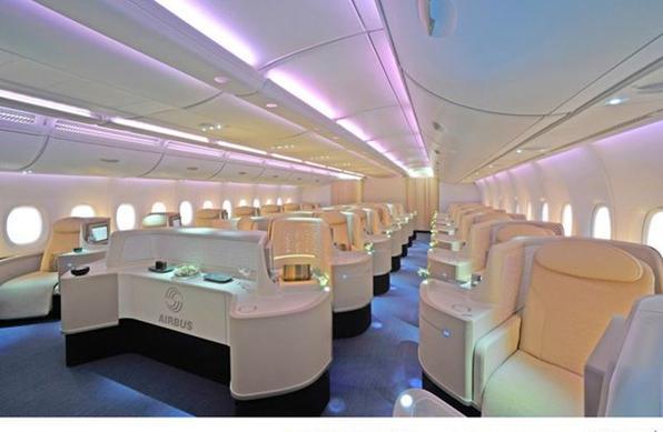 Poltronas espaçosas e máximo conforto para os passageiros - Airbus/Divulgação