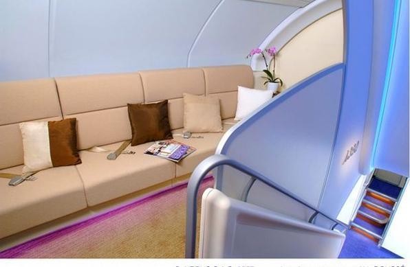 Lounges particulares no A380 - Airbus/Divulgação