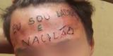 10/06 - Os responsáveis por tatuar 'sou ladrão e vacilão' na testa de um menor de idade, foram detidos  em São Bernardo do Campo.  As autoridades conversaram com os responsáveis e eles afirmaram que tatuaram o menino como forma de 'punição'
