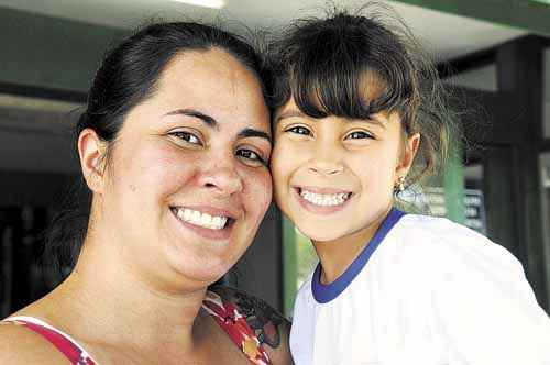 Decisão do conselho local assegurou que Sarah, 5 anos, avançasse de série em uma escola particular (Janine Moraes/CB/D.A Press)