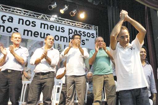 João Paulo Cunha discursa em Osasco: condenado por peculato, corrupção passiva e lavagem de dinheiro (Marcos Bezerra/Futura Press)