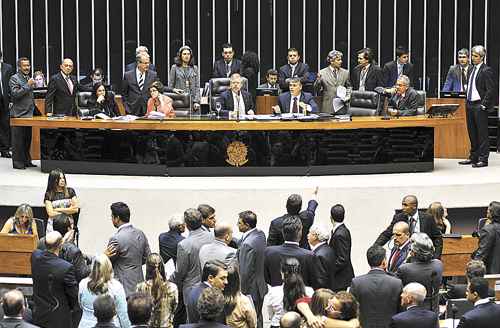 Plenário da Câmara ratifica propostas encaminhadas pelo Planalto (Renato Araújo/Agência Câmara - 6/11/12)