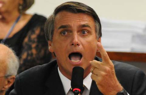 Jair Bolsonaro (PP-RJ) continua dentro do quartel mas não acompanha a comitiva (Edilson Rodrigues/CB/D.A Press)