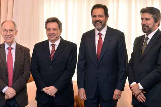 Da esquerda pra direita: Rui Falcão, Tadeu Filippelli, Agnelo Queiroz e Valdir Raupp (Monique Renne/CB/D.A Press)