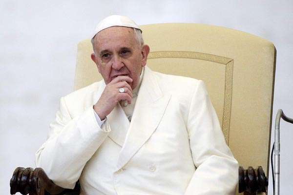 Papa Francisco em audiência semanal no Vaticano: ONU afirma que a Igreja Católica não tem feito o suficiente para erradicar a pedofilia (Max Rossi/Reuters)