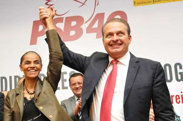 Marina e Campos formam a chapa do PSB (Iano Andrade/CB/D.A Press)