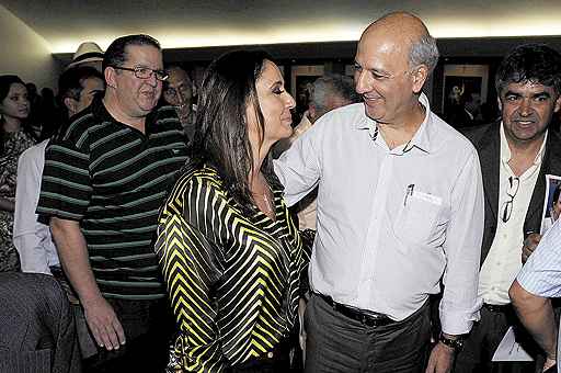 Arruda e Liliane: aliança acertada em encontro na casa de Roriz (Carlos Moura/CB/D.A Press - 15/4/14
)
