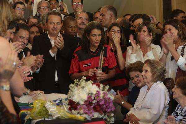Dilma Rousseff e Eduardo Campos estiveram na cerimônia com a família (Teresa Maia/DP/D.A Press)