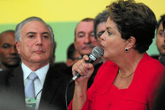A presidente e o vice ainda não conseguiram afinar o discurso sobre o espaço do PMDB na Esplanada dos Ministérios (Bruno Peres/CB/D.A Press)