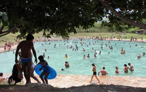 A Água Mineral estará aberta aos visitantes e é uma das opções para quem ficou na cidade