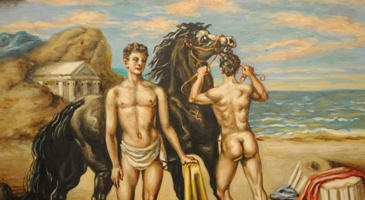 Obra do artista Chirico, que faz parte da exposição Paixões Privadas