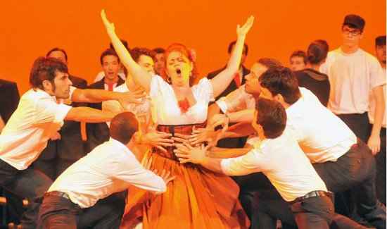 Ensaio da Ópera Carmen no Teatro Nacional