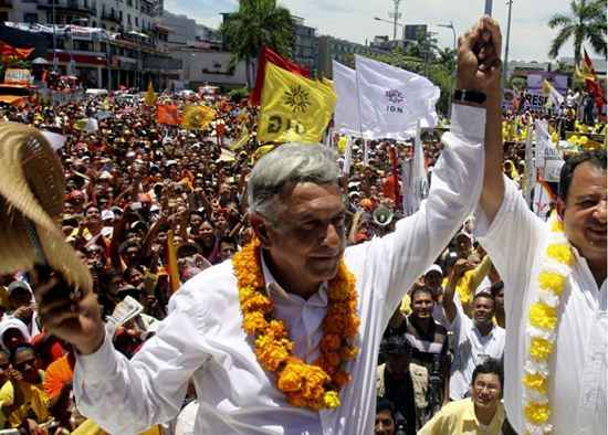 Andrés Manuel López Obrador está em segundo lugar nas pesquisas de intenção de voto