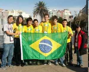 A equipe brasileira em Mar del Plata