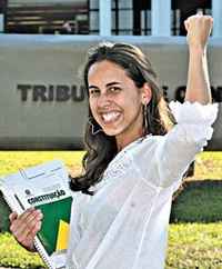 Ana Carolina Quemel estuda oito horas por dia de olho em uma vaga no TCU