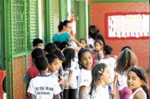 A Escola Classe Vila do Boa, em São Sebastião, é uma das 272 instituições no DF que oferecem o tempo integral