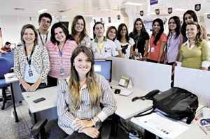 Cristina Leal, 26 anos, coordena uma equipe de 40 pessoas