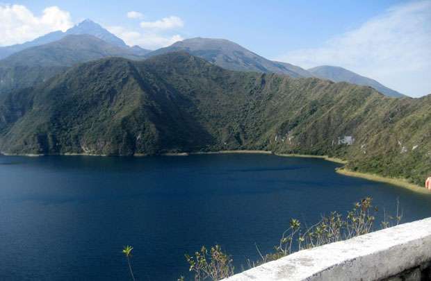 O vulcão de Cotacachi: a Lagoa, que leva o mesmo nome, formou-se após a última erupção há 3,5 milhões de anos