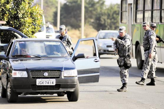 No mês passado, a Força Nacional de Segurança começou a atuar no DF: barreira contra o fluxo de criminosos