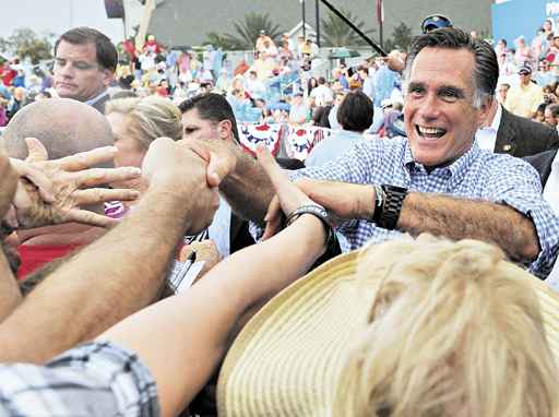 O candidato da oposição republicana em campanha na Flórida: estado indispensável no caminho da Casa Branca