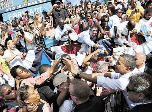 Barack Obama faz comício na Flórida, antes de seguir para eventos em Iowa, Ohio e Nevada