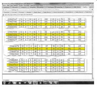 Resultados dos testes liberados na internet mostram que um filho e a nora de funcionário do Fisco tiveram as mesmas notas nas provas (189). Outro filho e um sobrinho registraram total de acertos idênticos (191)