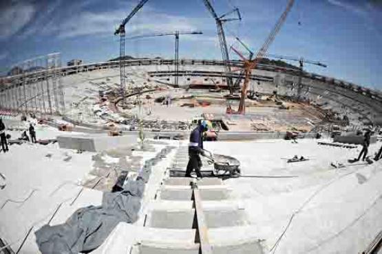 Obras do estádio Maracanã, no Rio de Janeiro: orçamento previsto para o estado é de R$ 3,8 bilhões, dos quais R$ 415 milhões foram utilizados