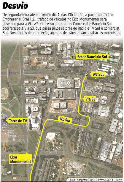 O teste vai durar cinco dias, a partir de segunda-feira, das 13h às 15h