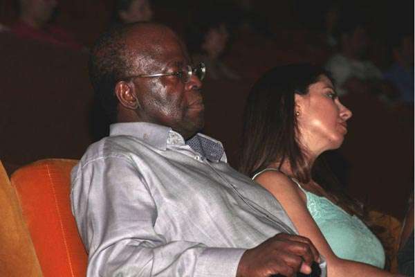 Ministro Joaquim Barbosa acompanha o show da artista