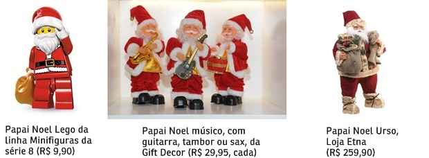 Sem ele não tem festa. Um dos protagonistas da noite de 24 de dezembro, Papai Noel assume poses e veste looks diferentes para enfeitar a sua casa