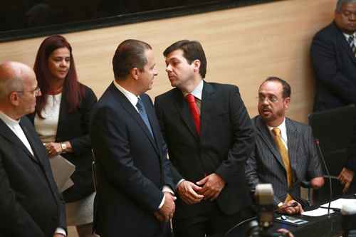 Elogios foram recíprocos entre Eduardo Campos e Geraldo Julio (D)