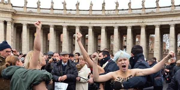 Grupo ucraniano defende os direito das mulheres e dos homossexuais