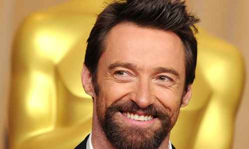 Hugh Jackman, indicado pelo filme Os miseráveis, esteve entre os presentes do almoço