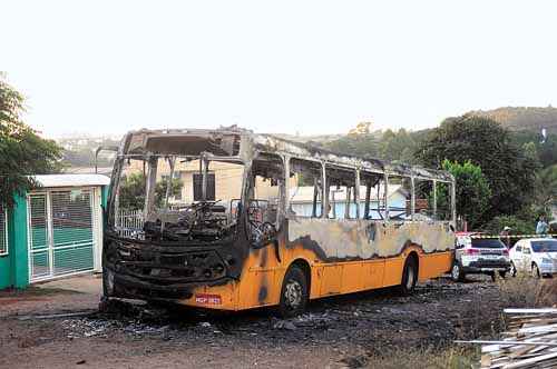 Ônibus queimado em Chapecó: atentados se espalham pelas cidades de SC