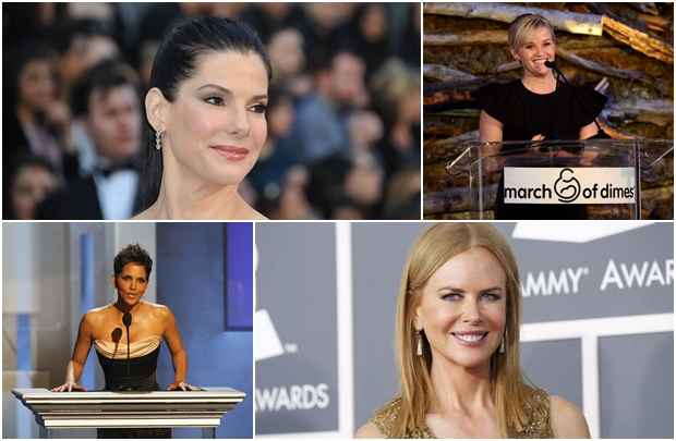 Sandra Bullock, Reese Witherspoon, Halle Berry e Nicole Kidman faturaram o Oscar na categoria de Melhor Atriz em 2009, 2005, 2001 e 2002, respectivamente