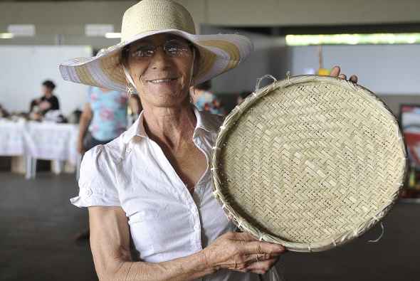 Adelaide Friasnelle, de Concordia (SC), é uma das cerca de três mil mulheres camponesas, que estão na cidade para o 1º Encontro Nacional do Movimento de Mulheres Camponesas do Brasil