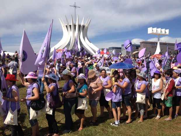 O tema do encontro foi Na Sociedade Que a Gente Quer, Basta de Violência contra a Mulher