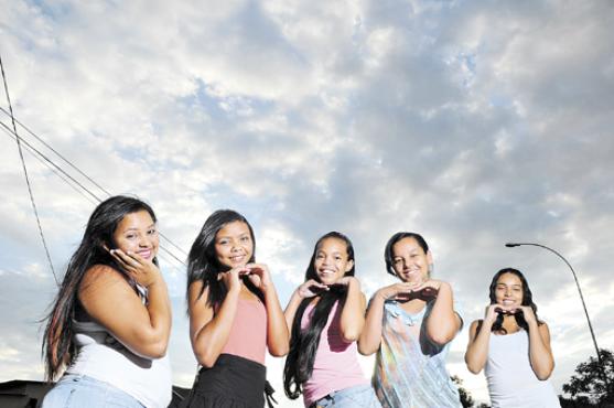 Maísa de Sousa, Carina Ferreira Custódio, Laizara Santos, Fabiana Marques Barbosa e Sthefane Lopes de Oliveira: expectativa de adolescentes