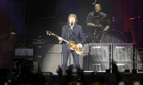 O ex-Beatle, na apresentação que fez no Recife, em abril de 2012