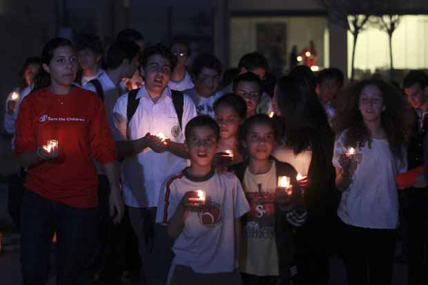 Crianças participaram da homenagem