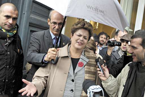 Presidenta Dilma Rousseff durante encontro privado com o