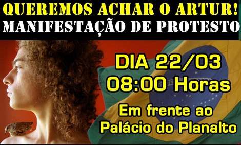 Divulgação via Facebook do protesto 