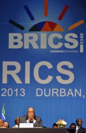 Presidente Jacob Zuma fala de criação de novo banco de desenvolvimento durante cúpula do Brics, na África do Sul