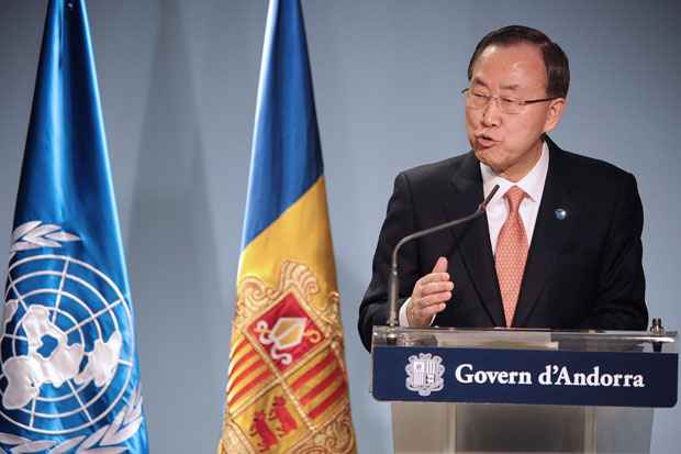 Ban Ki-moon falou, em entrevista em Andorra, que a negociação é o único passo a ser tomado em relação aos conflitos entre a Coreia do Norte e a Coreia do Sul