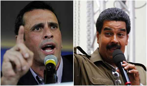 Os dois candidatos prometeram percorrer os 23 estados da Venezuela nos próximos 10 dias