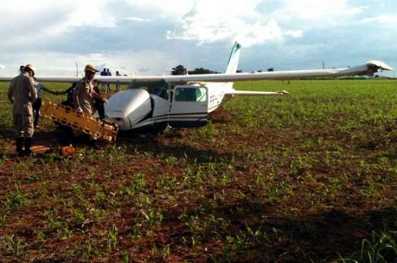 A aeronave de pequeno porte fez um pouso forçado perto de Formosa (GO)