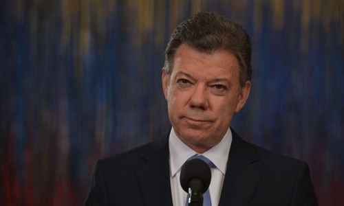 O presidente da República, Juan Manuel Santos, é o principal porta-voz e incentivador da marcha