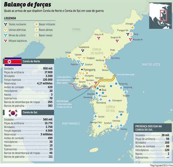 Coreia do Norte convoca os estrangeiros que vivem no Sul a deixarem o país e garante que a região está 