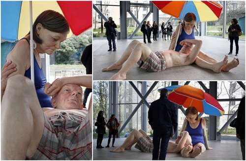 O artista plástico, Ron Mueck, expõe seu trabalho no Fondation Cartier Pour Contemporain, em Paris. A obra de Mueck destaca-se pelo realismo inacreditável através do grande poder de captação de Ron Mueck é um escultor australiano hiper-realista que trabalha na Grã-Bretanha.