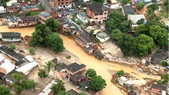 As fortes chuvas causaram grandes estragos no município de Rio de Janeiro